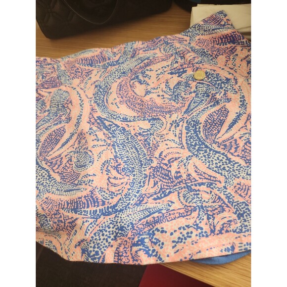 Lilly Pulitzer Mini Madison Skort in "Coastal Blue Maybe Gator" Size L - Picture 7 of 7